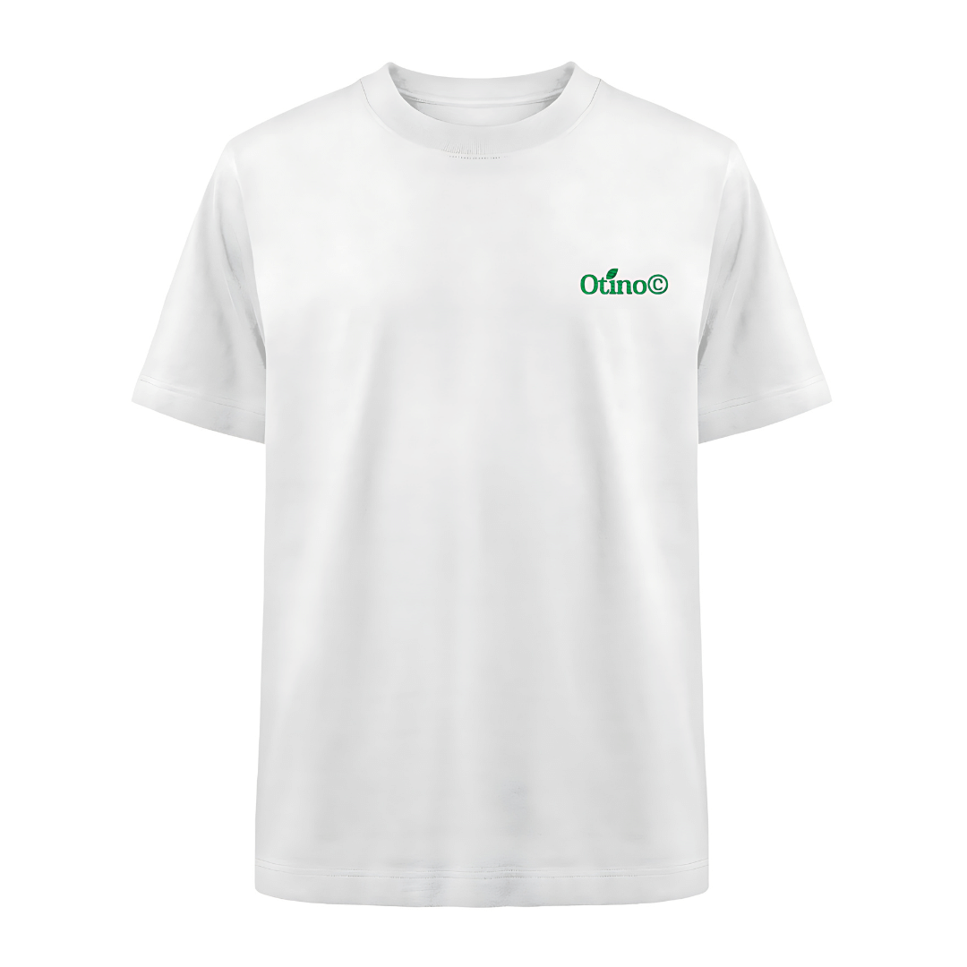 Extra Heavy oversized T-Shirt mit Otino© Green Stitching