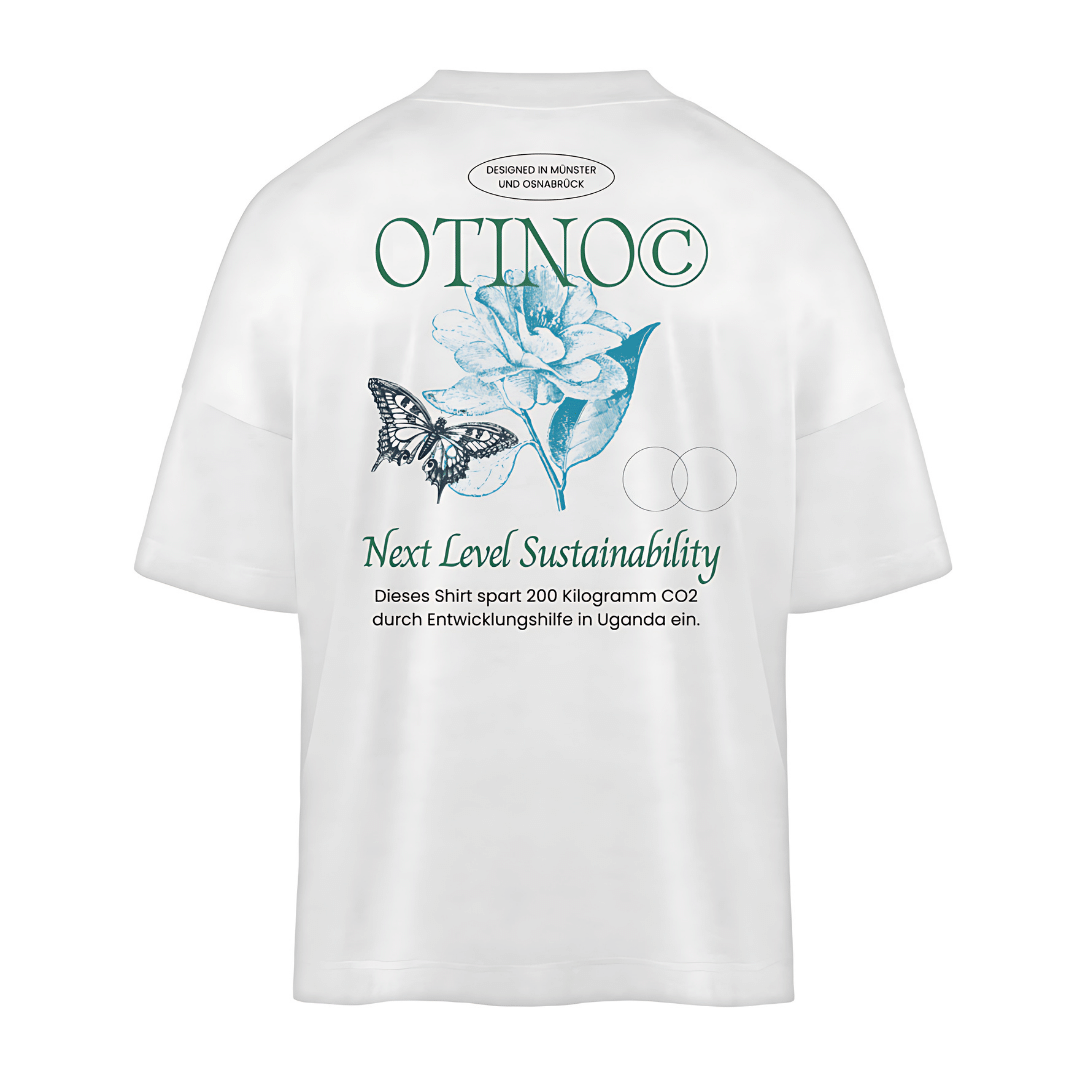 Oversized T-Shirt mit Next Level Sustainability Backprint