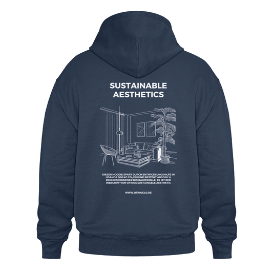 Oversized Hoodie mit Sustainable Aesthetics Backprint